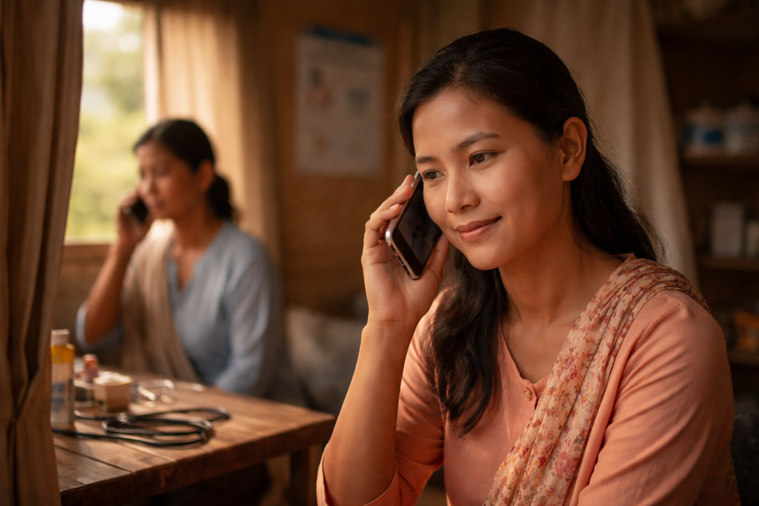 Women accessing health information through voice technology